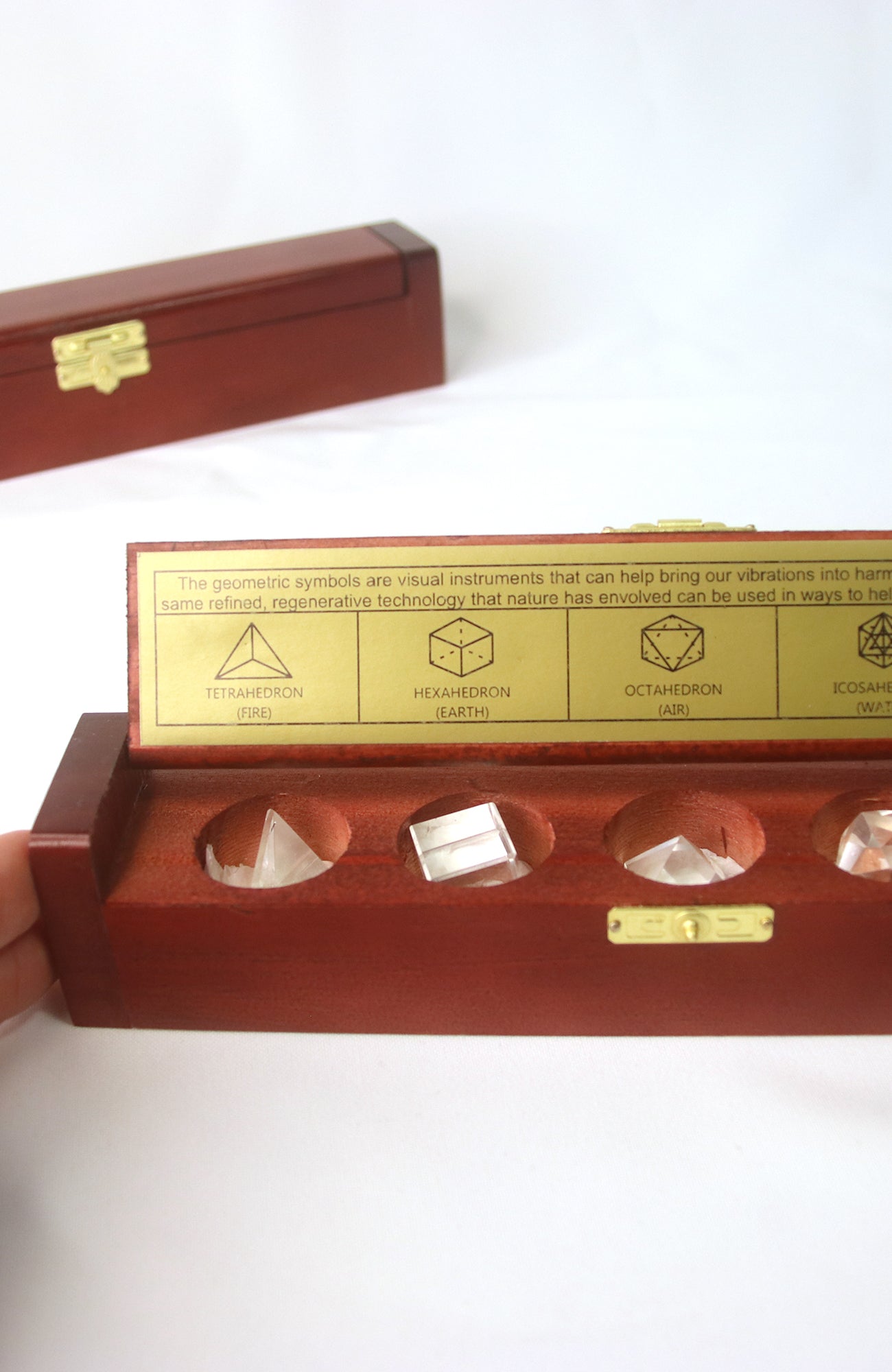 Clear Quartz Geometric Shapes (Boxed)